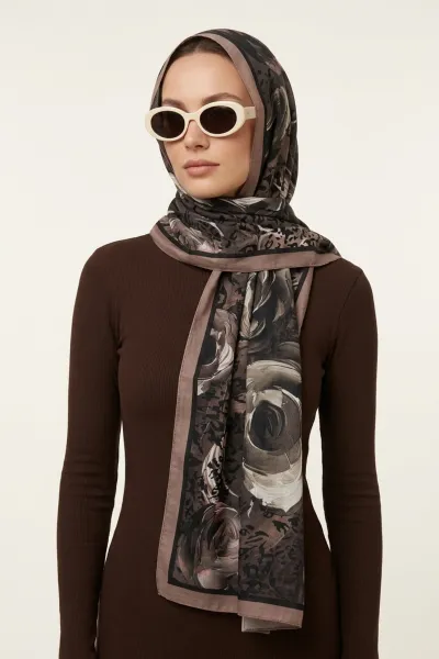 Vizon 75x180 Cm Our Fashion Dijital Baskılı Desenli Soft Şal 408630