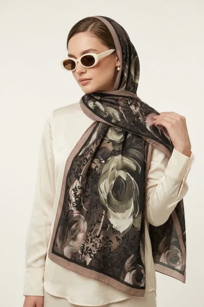 Vizon 75x180 Cm Our Fashion Dijital Baskılı Desenli Soft Şal 408630