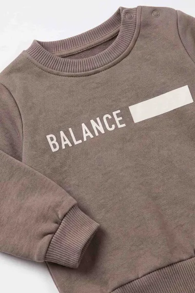 Vizon (9-18 Ay) Balance Baskılı İçi Şardonlu Erkek Bebek Kışlık Takım 493924