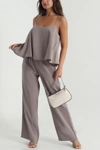 Vizon Askılı Tencel Kadın İkili Takım 471658