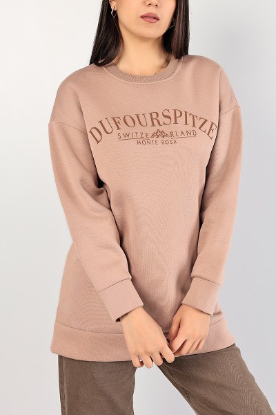 Vizon Baskılı Şardonlu Bayan Sweat 85025