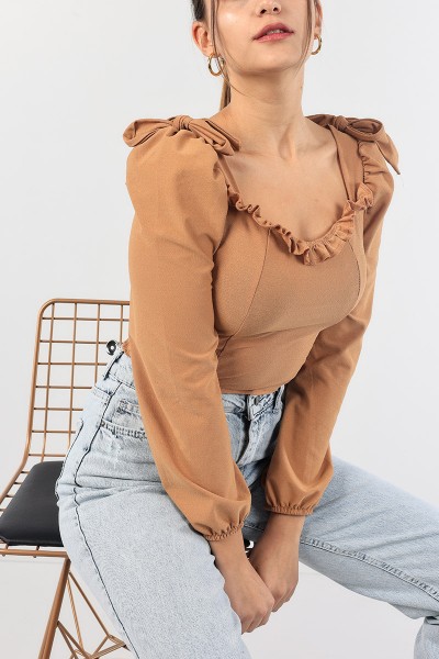 vizon-beli-gipeli-baglamali-bluz-88842