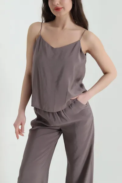 Vizon Bluz Pantolon Modal Kadın İkili Takım 454829