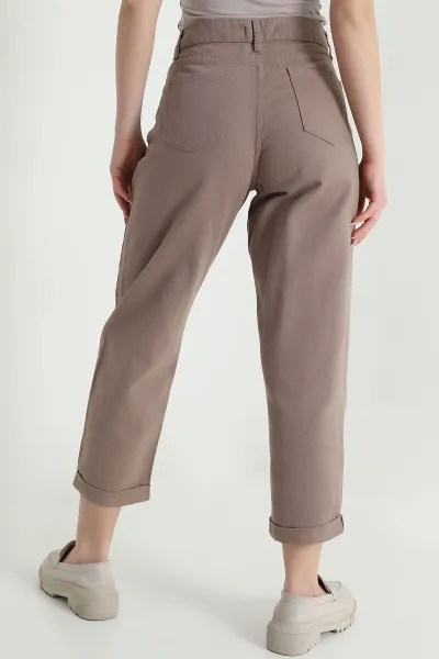Vizon Cep Detay Gabardin Kadın Pantolon 454917