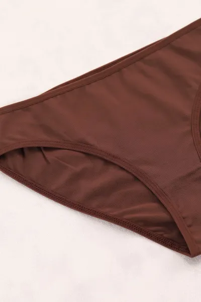 Koyu Vizon CH0850 Pamuklu Kadın Bikini Külot 397411