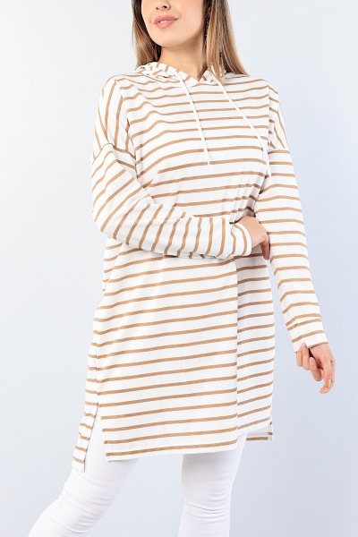 vizon-cizgili-kapusonlu-tunik-75157