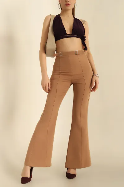 Vizon Dabıl Kumaş İspanyol Paça Pantolon 248820