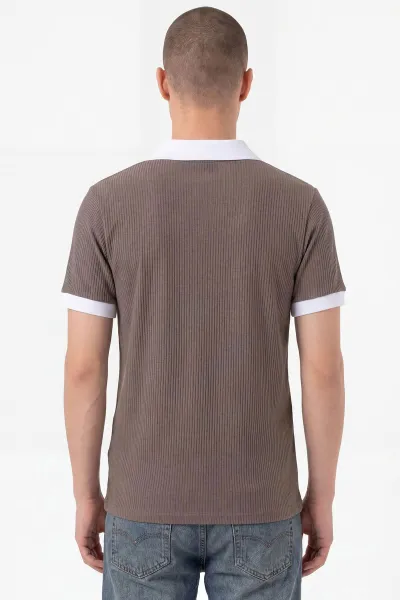Vizon Fitilli Polo Yaka Erkek Tişört 458871