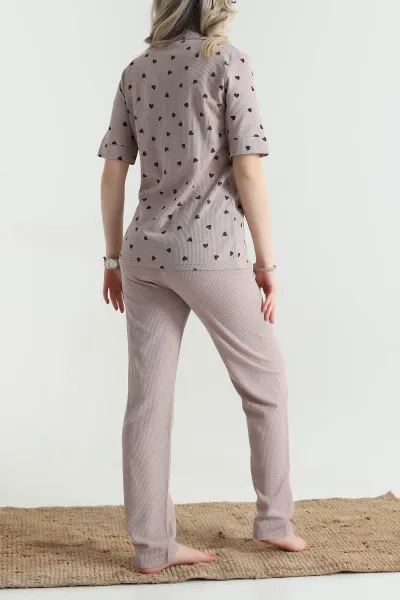 Vizon Gofre Kadın Pijama Takımı 457064