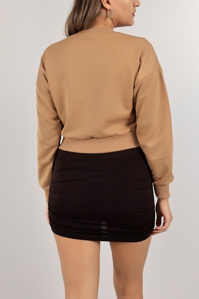 Vizon İki İplik Nakışlı Sweat 141318