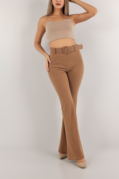 Vizon İspanyol Paça Kemerli Pantolon 136946