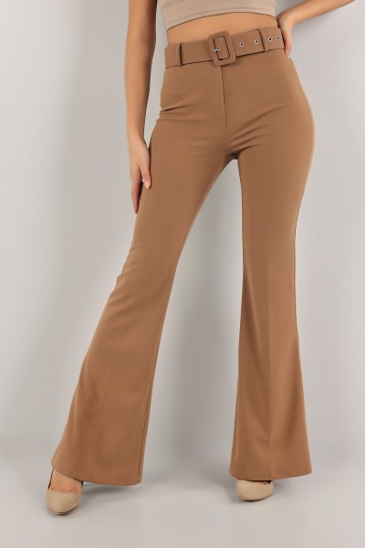Vizon İspanyol Paça Kemerli Pantolon 136946