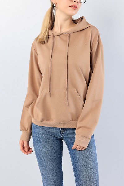 Vizon Kanguru Cepli Bayan Sweat 76191