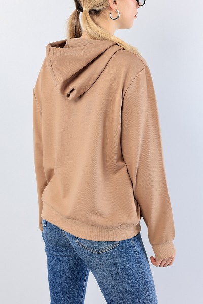 Vizon Kanguru Cepli Bayan Sweat 76191