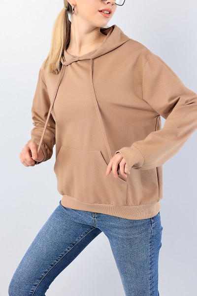 Vizon Kanguru Cepli Bayan Sweat 76191