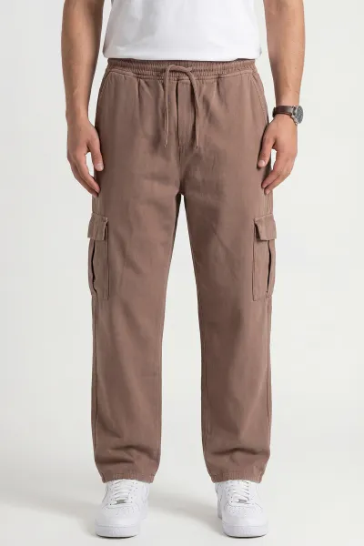 Vizon Keten Baggy Kargo Cepli Erkek Pantolon 456102