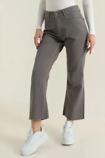 Vizon Lazer Paça Likralı Kadın Kot Pantolon 427792