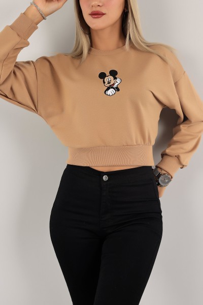 Vizon Nakışlı İki İp Sweat 132763