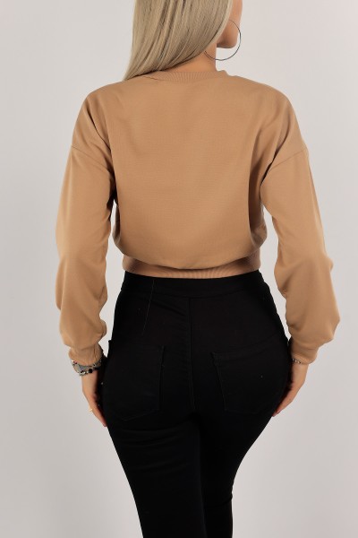 Vizon Nakışlı İki İp Sweat 132763