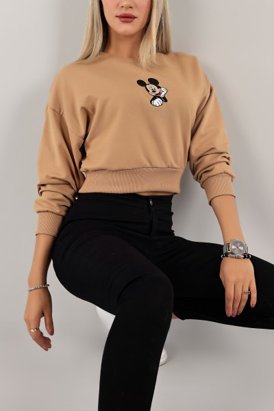 Vizon Nakışlı İki İp Sweat 132763
