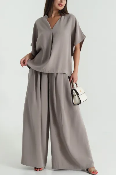 Vizon Oversize Tencel Kadın İkili Takım 472021