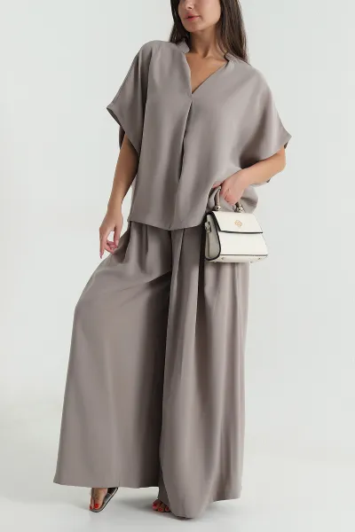 Vizon Oversize Tencel Kadın İkili Takım 472021