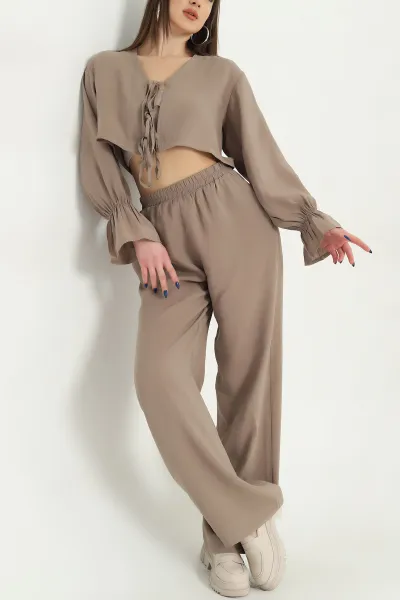 vizon-pantolon-bluz-tensel-bayan-ikili-takim-337616
