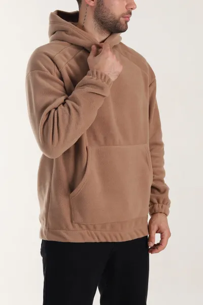Vizon Polar Kumaş Kapüşonlu Erkek Sweatshirt 408508