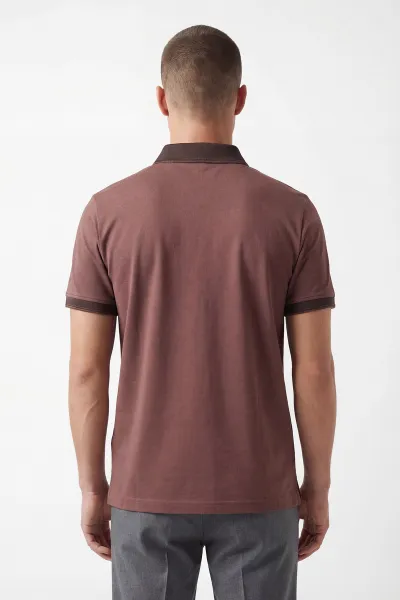 Vizon Polo Yaka Likralı Erkek Tişört 433037