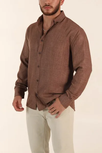 vizon-regular-fit-ata-yaka-uzun-kollu-erkek-gomlek-369872