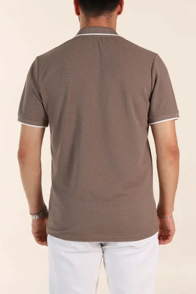 Vizon Regular Fit Dokulu Polo Yaka Erkek Triko Tişört 369372