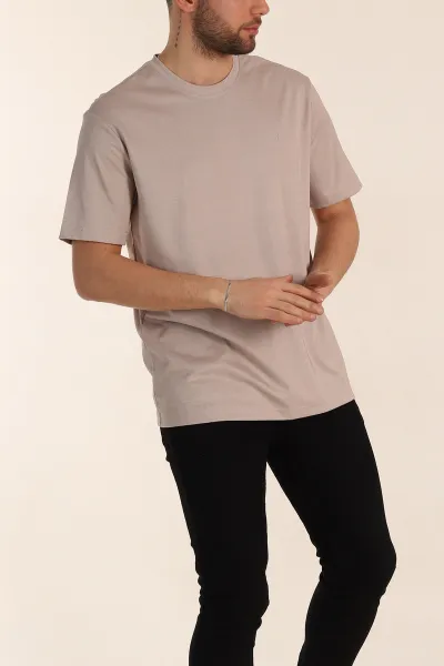 Vizon Regular Fit Nakış Logo Detaylı Basic Erkek Tişört 338455