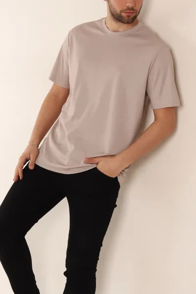vizon-regular-fit-nakis-logo-detayli-basic-erkek-tisort-338455