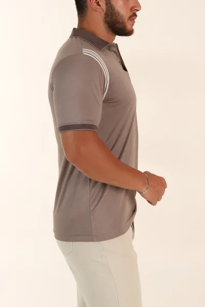 Vizon Regular Fit Omuz Şerit Detaylı Polo Yaka Erkek Tişört 338462