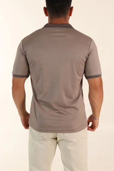 Vizon Regular Fit Omuz Şerit Detaylı Polo Yaka Erkek Tişört 338462