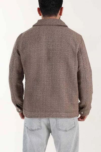 Vizon Relaxed Fit Bürümcük Dokulu Kırçıllı Erkek Ceket 400628