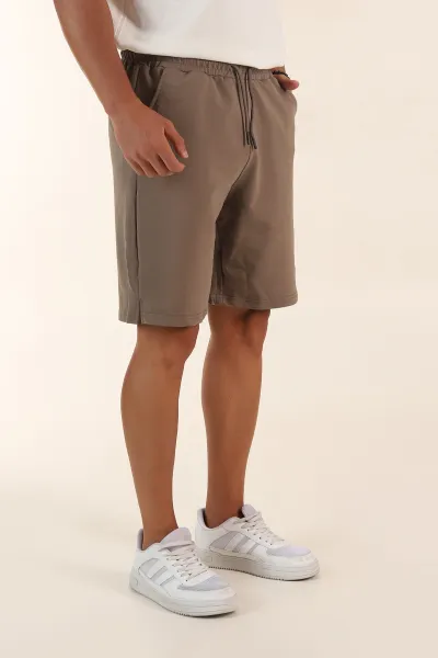 Vizon Relaxed Fit İki İp Şardonsuz Kabartma Baskılı Erkek Şort 382185