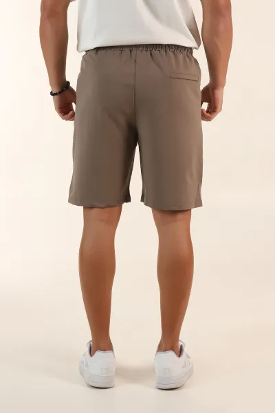 Vizon Relaxed Fit İki İp Şardonsuz Kabartma Baskılı Erkek Şort 382185