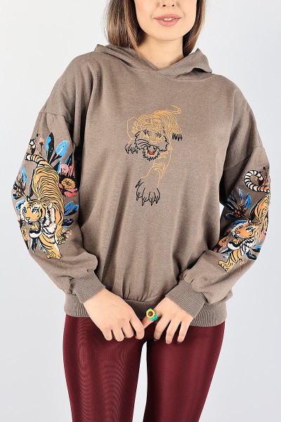 Vizon Şardonlu Bayan Sweat 88343
