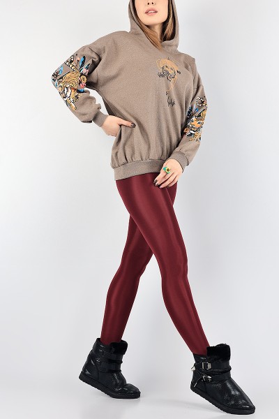 Vizon Şardonlu Bayan Sweat 88343
