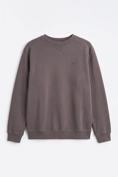 Vizon Selanik Bisiklet Yaka Erkek Sweatshirt 494736