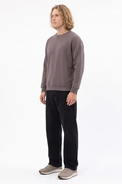 Vizon Selanik Bisiklet Yaka Erkek Sweatshirt 494736