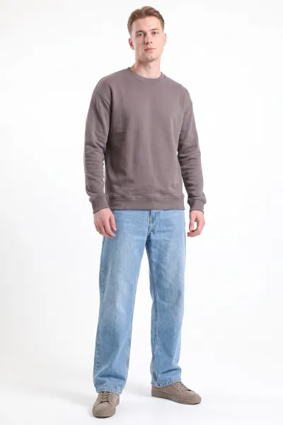 Vizon Selanik Bisiklet Yaka Uzun Kol Erkek Sweatshirt 494511
