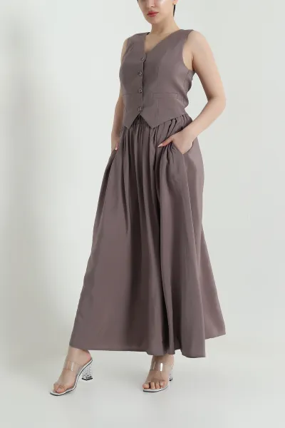 Vizon V Yaka Tencel Kadın İkili Takım 462588