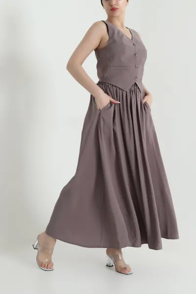 Vizon V Yaka Tencel Kadın İkili Takım 462588