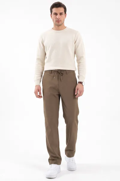 Vizon Regular Fit Belden Bağlamalı Erkek Pantolon 493157