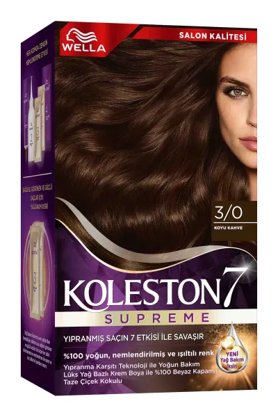 Wella Koleston Supreme Kit 3/0 Koyu Kahve 261807