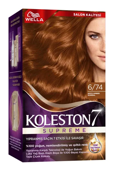 Wella Koleston Supreme Kit 6/74 Koyu Amber Kumral 261827
