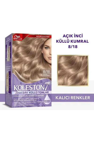 Wella Koleston Supreme Kit 8/18 Açık Inci Küllü Kumral 261847