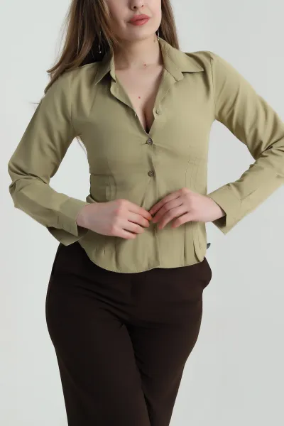 yag-yesili-pileli-poplin-kadin-gomlek-456544